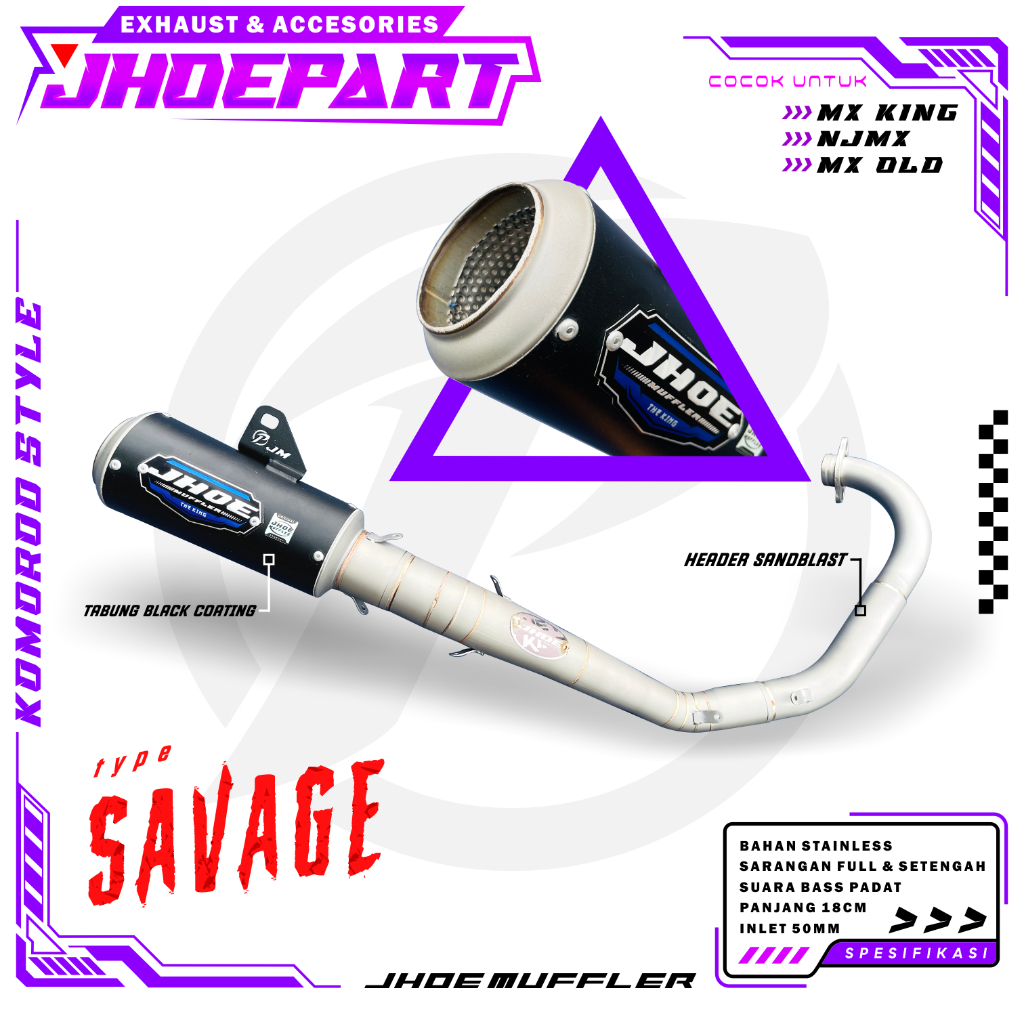 Jual Knalpot Racing MX KING MX NEW MX OLD type SAVAGE Original Jhoe ...