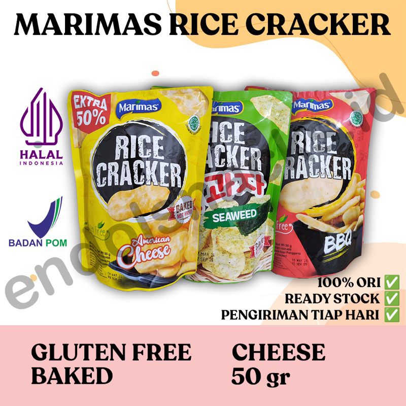 Jual MARIMAS RICE CRACKER All Variant Rasa - Baked Not Fried - Gluten ...