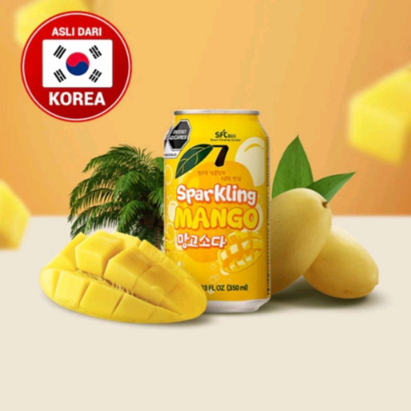 Jual SFC Sparkling MANGO - Minuman Rasa Mangga Berkarbonasi 350ml ...