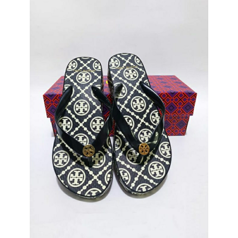 Jual SANDAL JEPIT TORY BURCH SEMI WEDGES 3 cm Shopee Indonesia