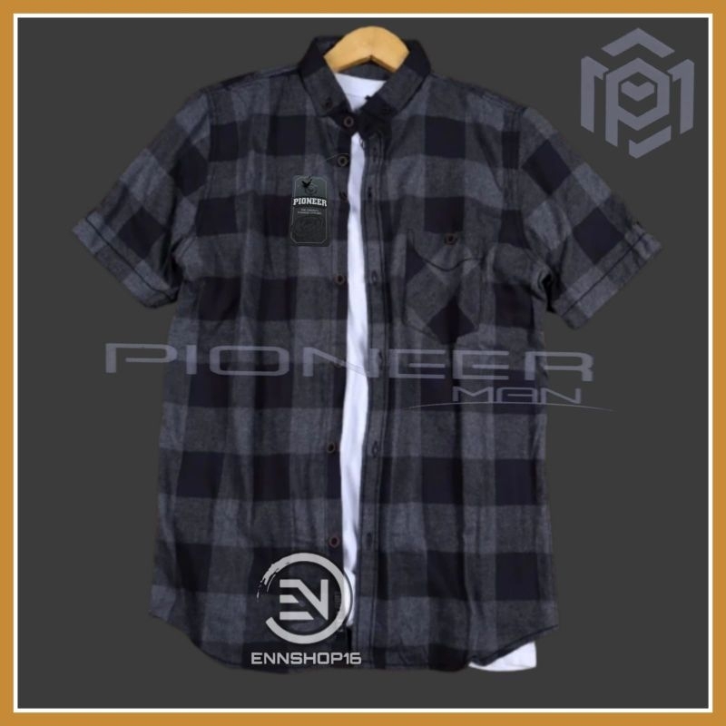 Jual KEMEJA FLANEL LENGAN PENDEK PREMIUM | KEMEJA FLANEL PENDEK DEWASA
