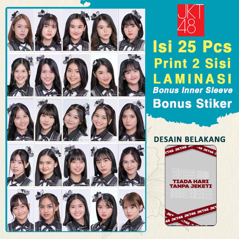 Jual Photocard Set 25 Pcs Jkt48 X Tango Pc Photocard Jkt48set Unofficial Bolak Balik Laminasi