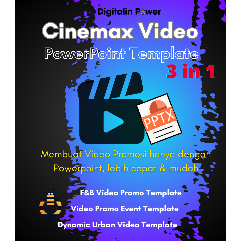 Jual Templat PowerPoint Video 3in1 Modern Promo, Video Food & Beverage ...