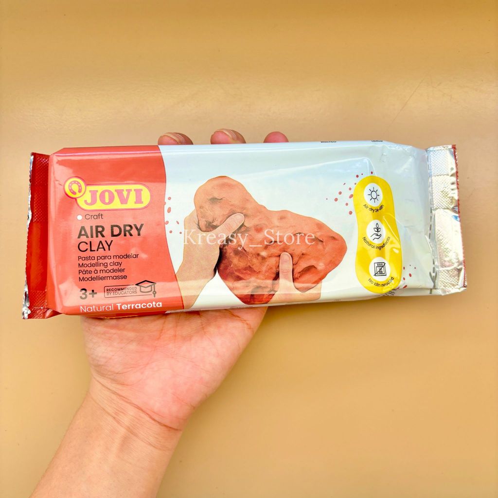 Jual Air Dry Clay JOVI 500gr TERRACOTTA - Modelling Clay Terracotta ...