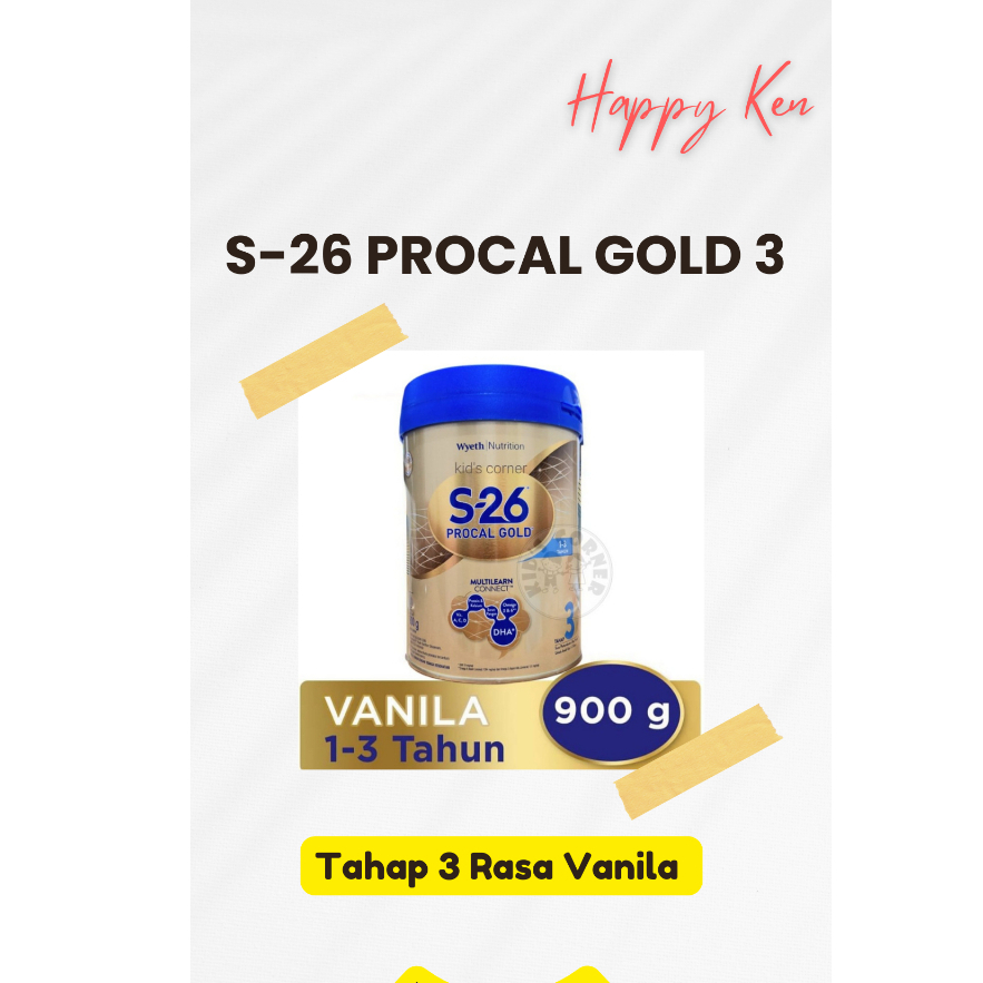 Jual S26 PROCAL GOLD VANILA 900GR tahap 3 (1-3 tahun) | Shopee Indonesia