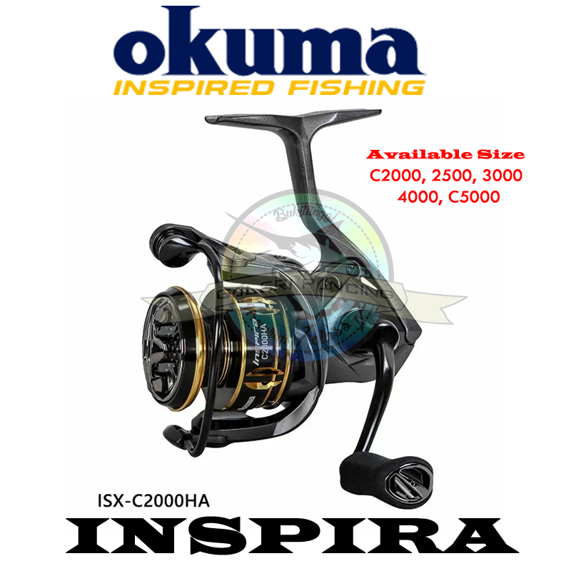 harga reel okuma inspira Jual Reel Pancing Okuma Inspira ISX - C2000 2500 3000 4000 C5000 - Screw in  Power Handle