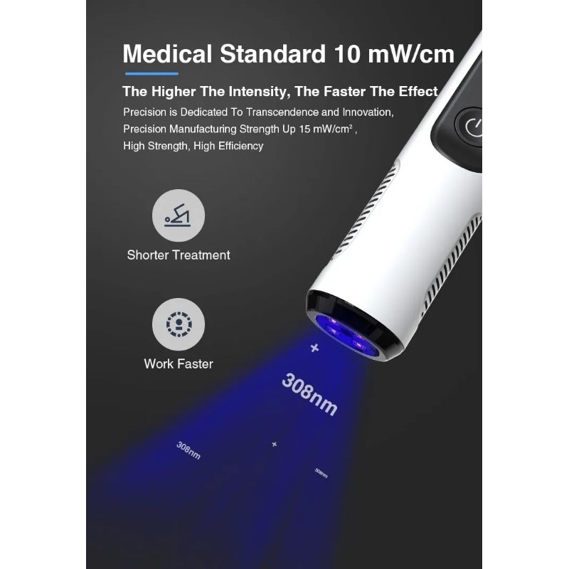 Jual ORIGINAL 100% Excimer lampu LED cahaya excimer UVB 308 nm portable ...
