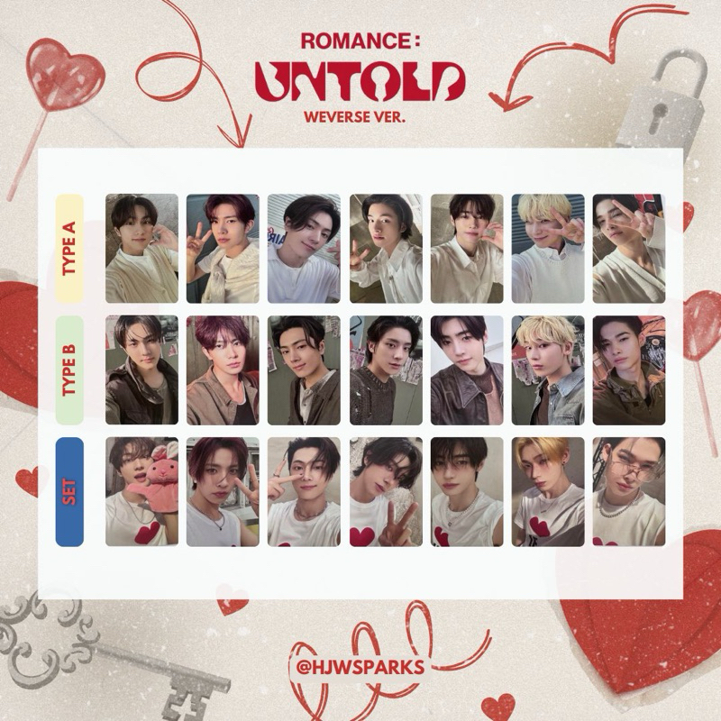 Jual [wajib co packing] photocard official Enhypen romance untold ...