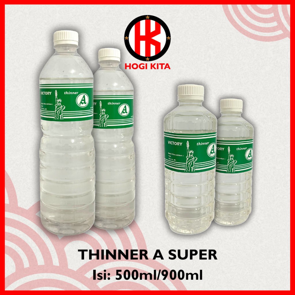 Jual THINNER A SUPER HOGI KITA 500ml / 900ml, PENGENCER CAT, TINER ...