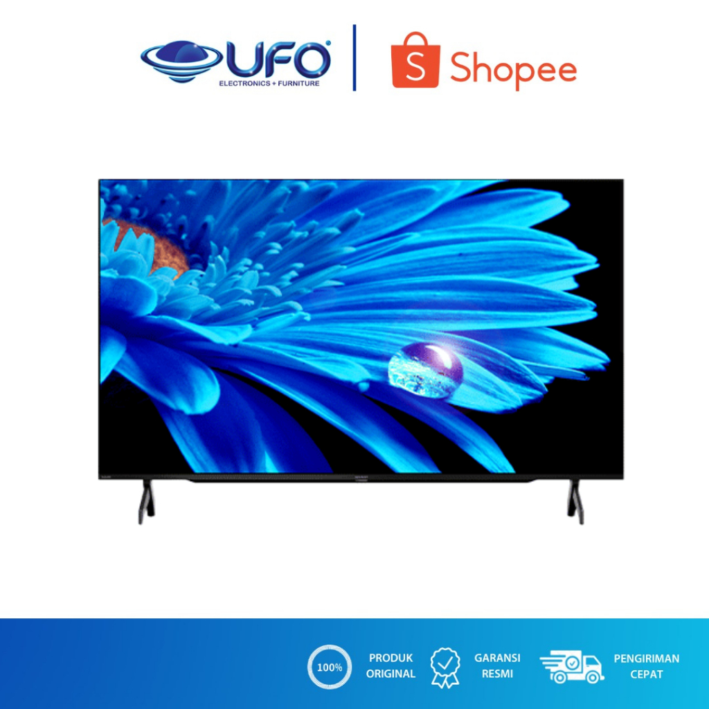 Jual SHARP 4TC50FK1I LED GOOGLE TV FRAMELESS 4K 50 INCH | Shopee Indonesia