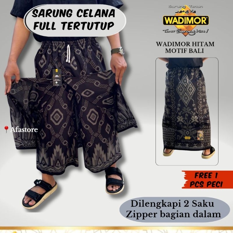 Jual SARUNG CELANA WADIMOR MOTIF BALI FULL TERTUTUP DEPAN BELAKANG ...