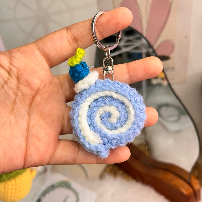 Jual Crochet Cake Roll Keychain Shopee Indonesia