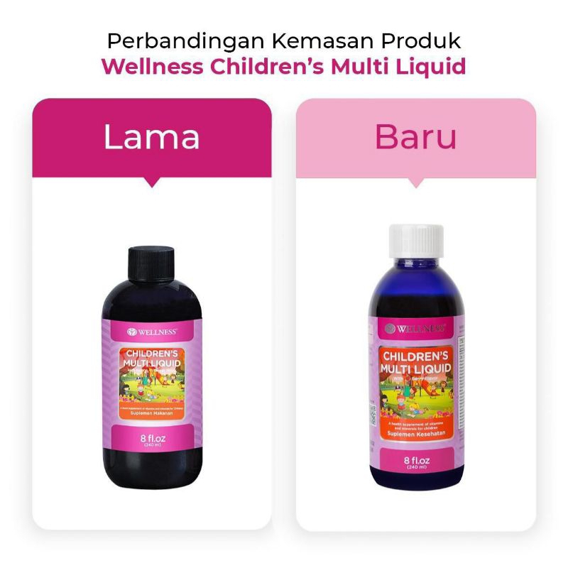 Jual Wellness children multiliquid rasa berry flavor | Shopee Indonesia
