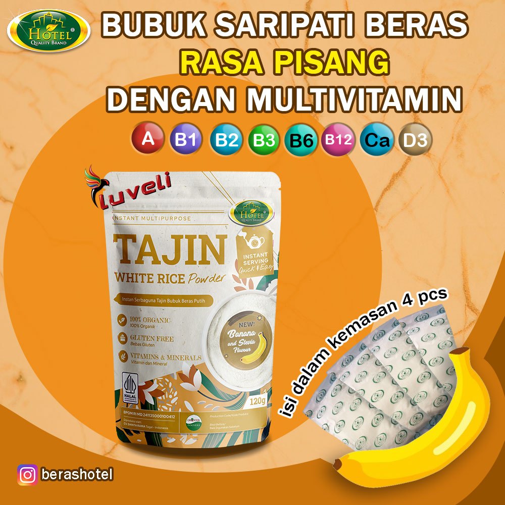 Jual Bubuk Saripati Beras Rasa Pisang – Tajin White Rice Powder Banana ...