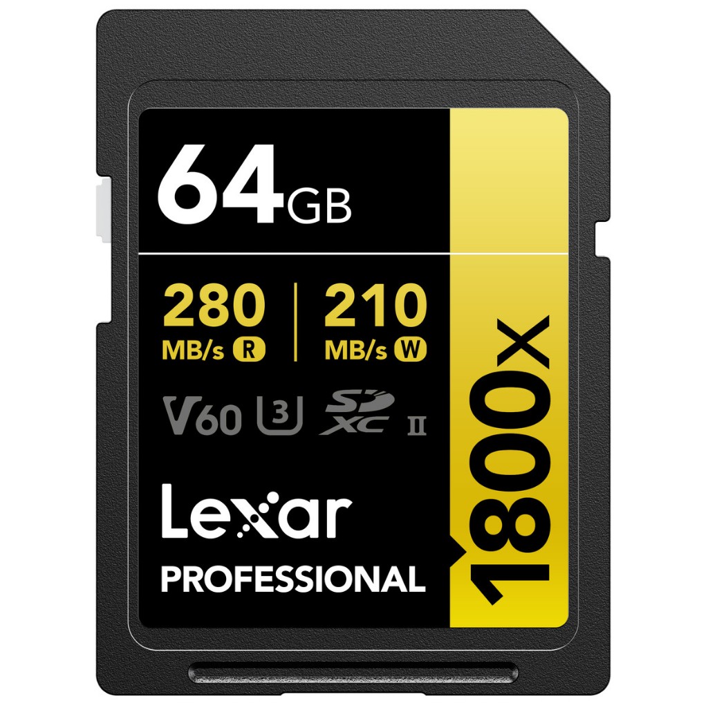 Jual Lexar Professional SDXC V60 UHS-II 1800X Up To 280MB/s Gold Series ...