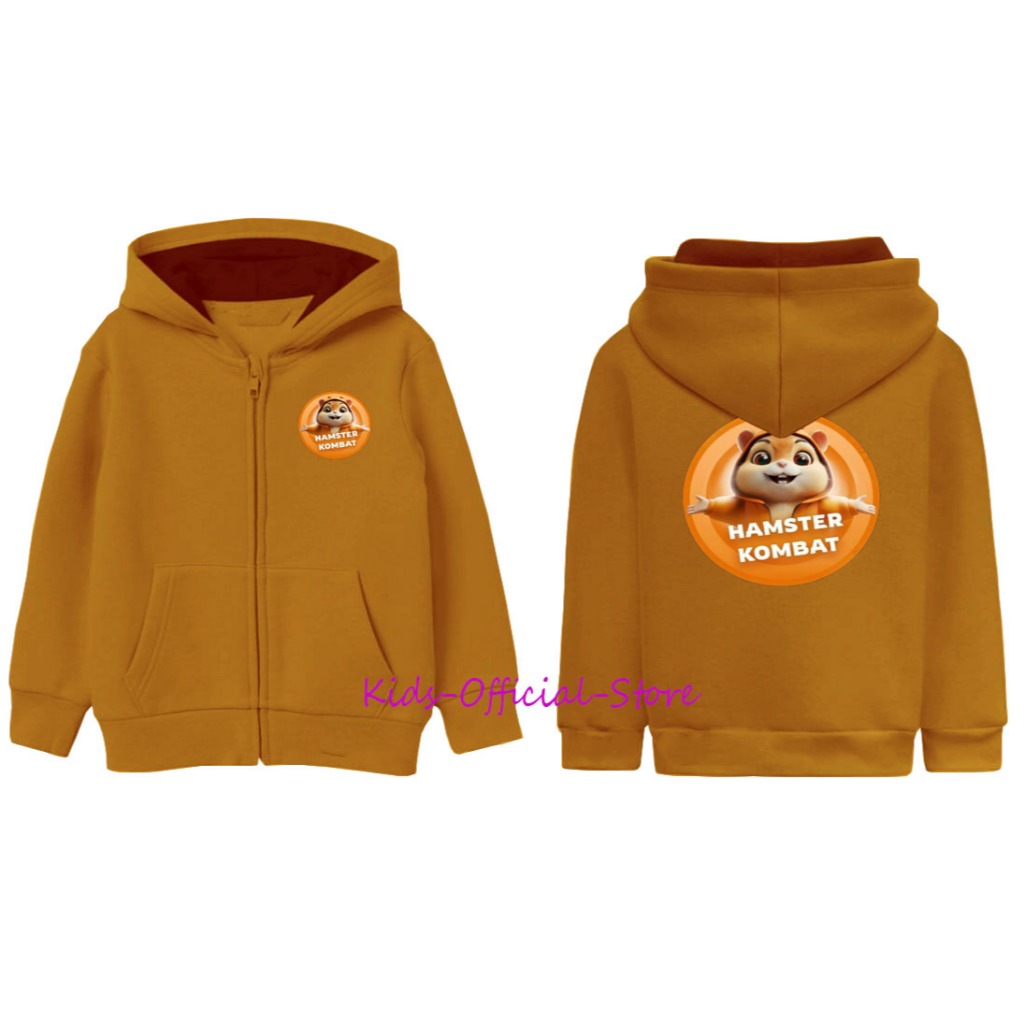 Hooded Sweatshirt Hoodie Hamster Zipper Hoodie Hamster Combat Anak