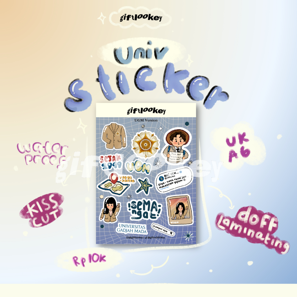 Jual Ugm Sticker Universitassticker Lucusticker Aestheticsticker