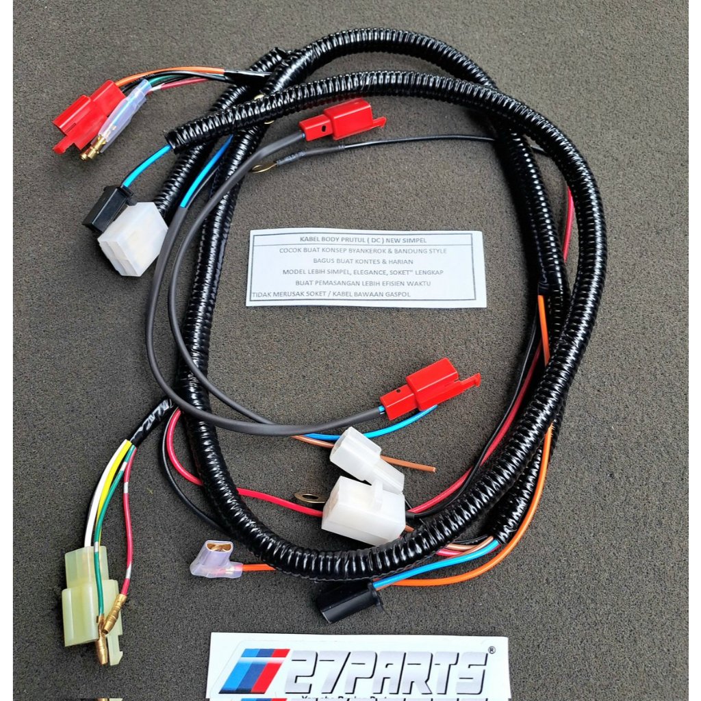 Jual KABEL BODY DC SIMPLE RX KING FULL SOCKET KABEL BODY RX KING PRUTUL ...