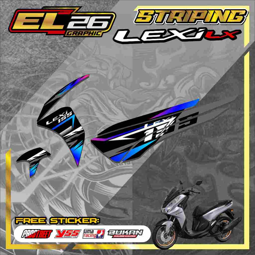 Jual 265 STRIPING STICKER YAMAHA LEXI LX 155 - STICKER YAMAHA LEXI LX ...