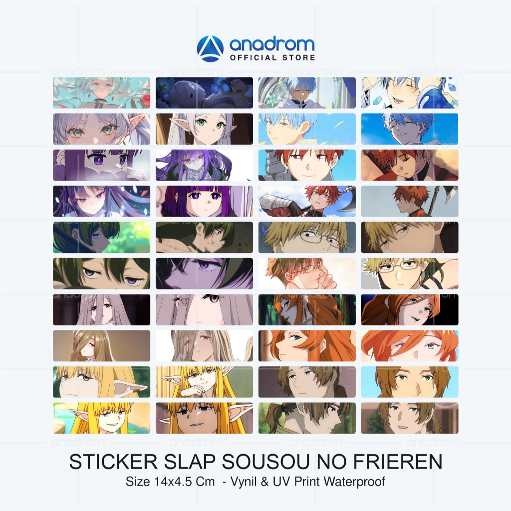 Jual Stiker Slap Sousou No Frieren | Stiker Slap Character Sousou No ...