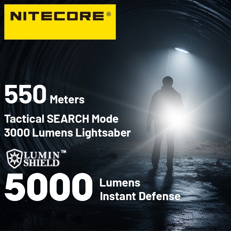 Jual Senter LED Tactical EDC Flashlight UHi 40 IP68 5000 Lumens Hitam ...