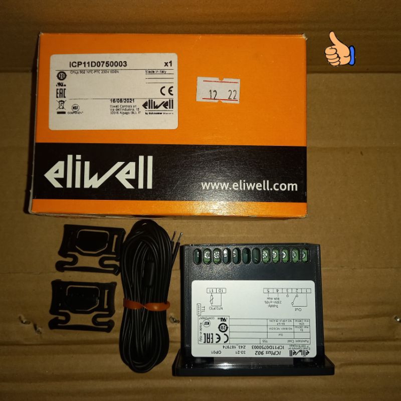Jual Digital Thermostat Eliwell IC-902 (Sensor NTC) 230 Volt | Shopee ...