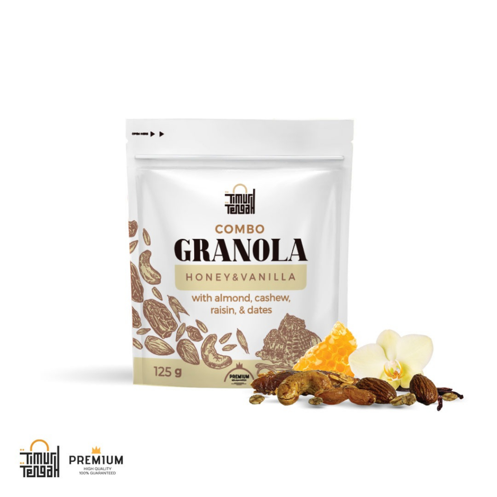 Jual Timur Tengah Granola Vanilla Honey 500gr Sereal Makanan Sehat Shopee Indonesia 