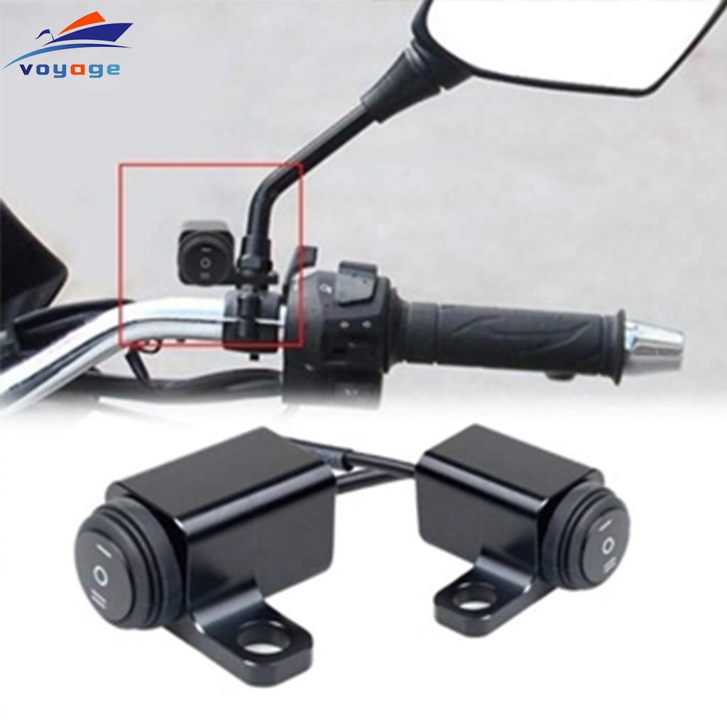 Saklar Lampu Laser Motor Spion On Off On Waterproof 2 Mode 3 Kabel COD