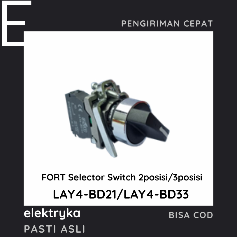 Jual FORT Selector Switches 2P/3P stay put LAY4-BD21/LAY4-BD33 | Shopee ...