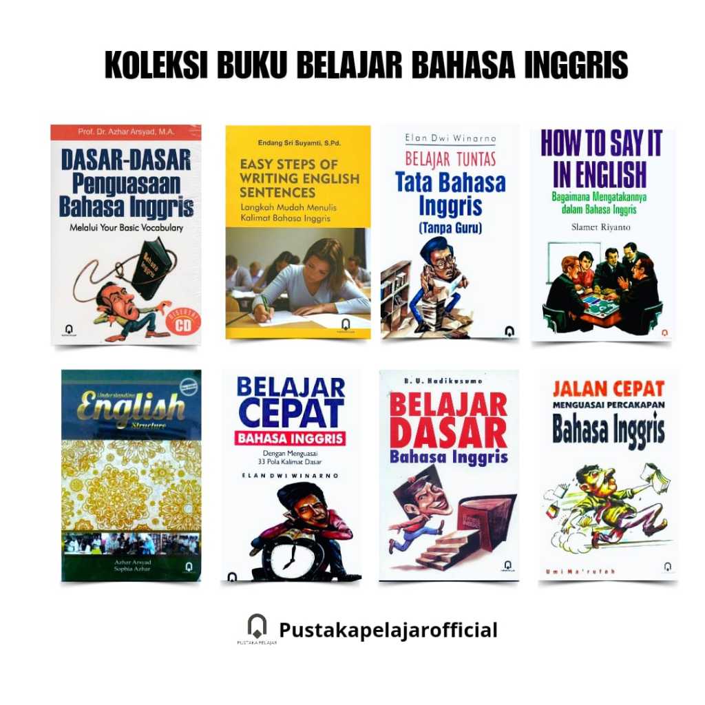 Jual Koleksi Buku Belajar BAHASA INGGRIS : Mulai dari Dasar-Dasar ...