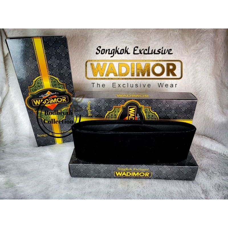 Songkok WADIMOR AC tinggi 7-8-9-10-11 original 100% / Songkok hitam exclusive / Peci Hitam
