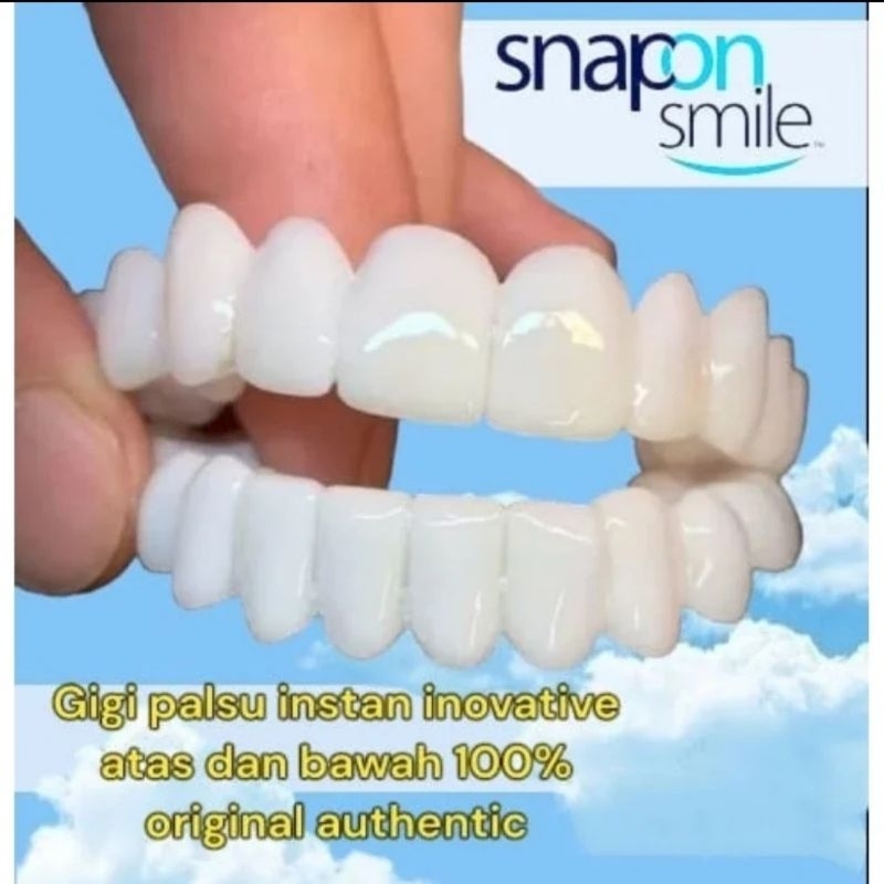 Jual PAKET LENGKAP Gigi Palsu Snap On Smile 100 % Original Bahan ...