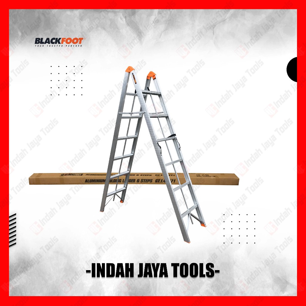 Jual BLACKFOOT Tangga Lipat Stick ALUMUNIUM 6 Step - Aluminium Folding ...