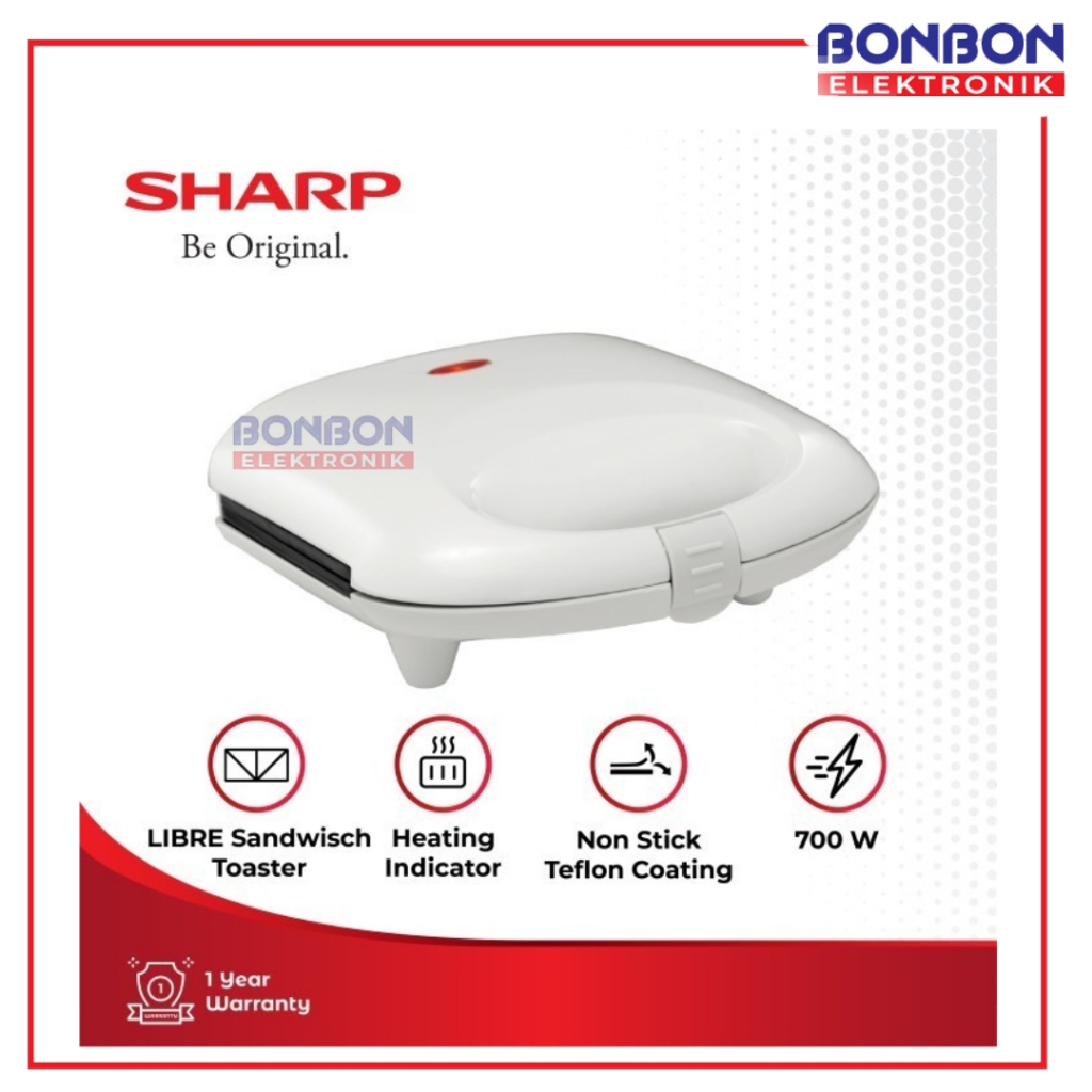 Jual Sharp Toaster KZS-70L(W) LIBRE Sandwich Toaster - Pemanggang Roti ...