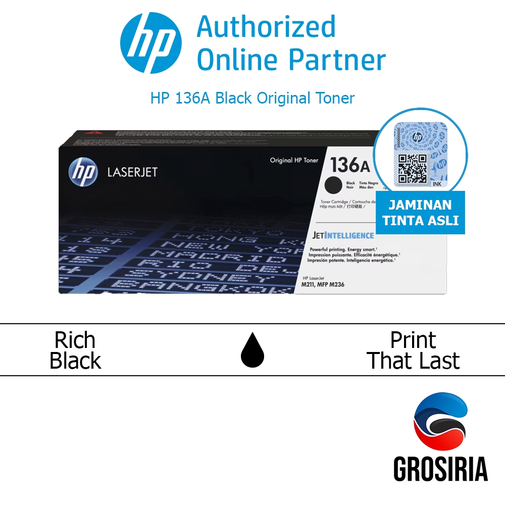 HP Toner 136A Black Original [W1360A]
