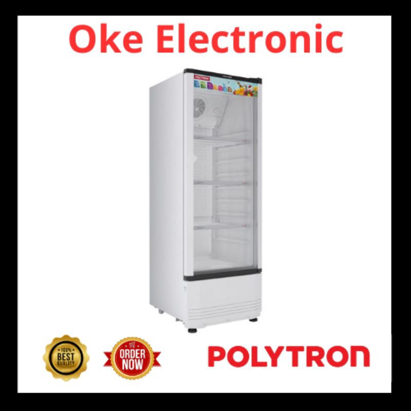 Jual SHOWCASE POLYTRON 3 RAK 180 LITER | Shopee Indonesia