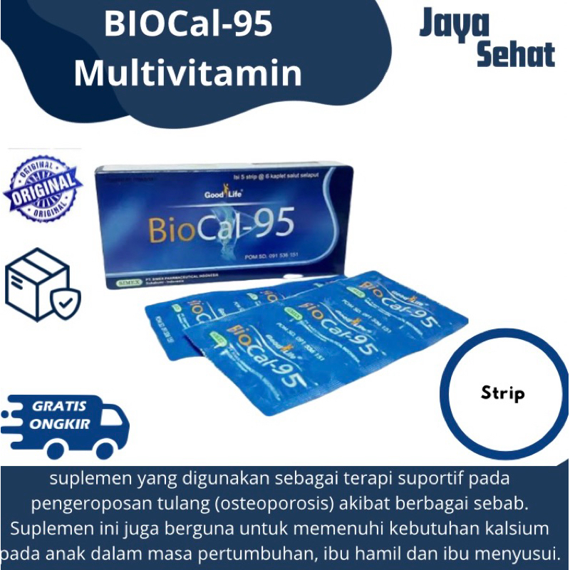 Jual Biocal 95 Multivitamin Tablet (per Strip) | Shopee Indonesia
