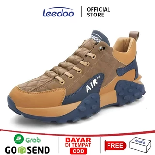 Leedoo Sepatu Olahraga Pria Sepatu Pria Casual Sneakers Fashion Cowok Kekinian Sport Shoes MR704