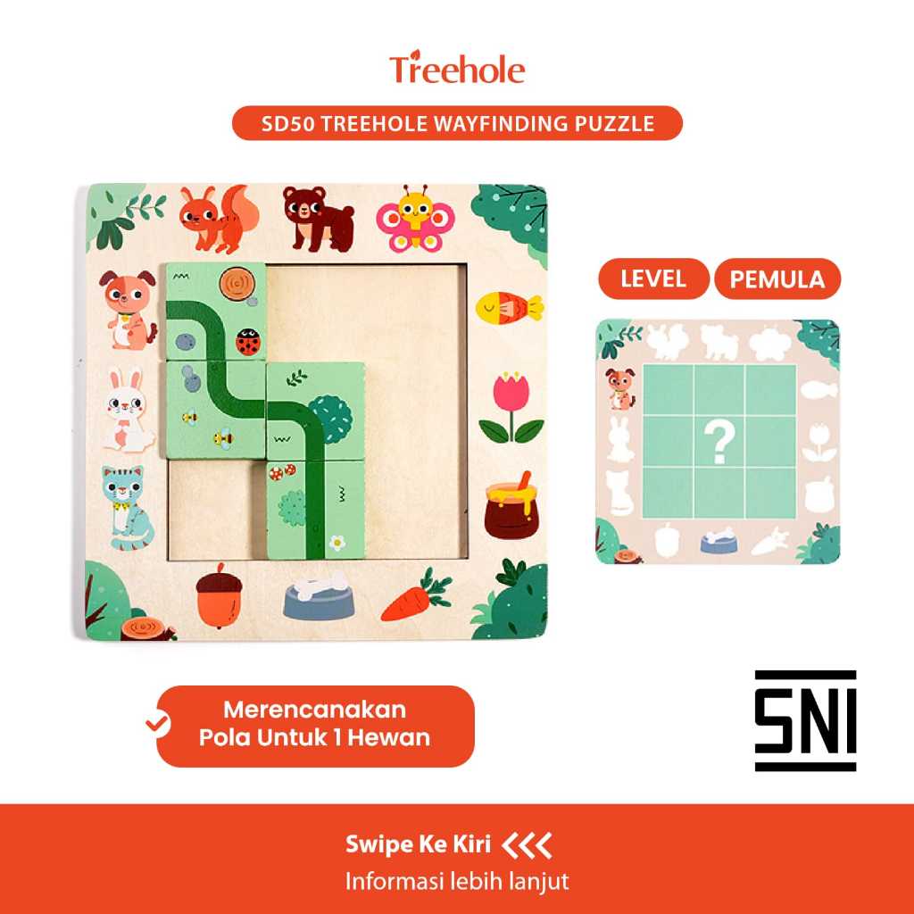 Jual Beringin Toys - Treehole Wayfinding Puzzle / Mainan Montessori ...