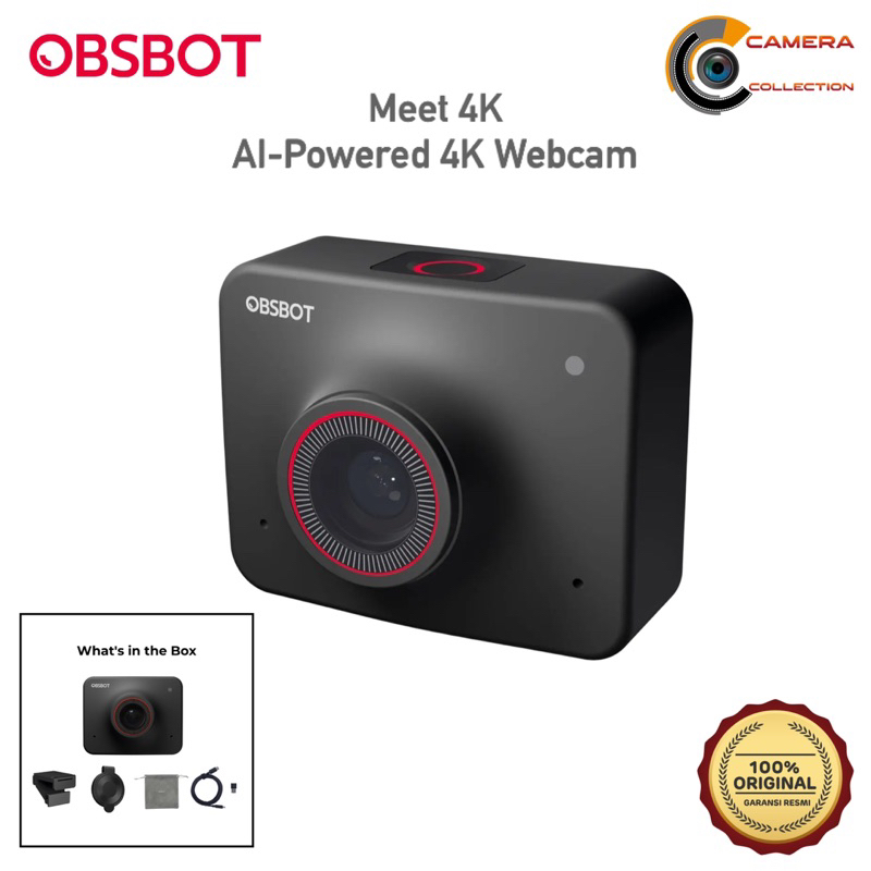 Jual OBSBOT Meet 4K AI-Powered Webcam Auto Focus with 4x Digital Zoom ...