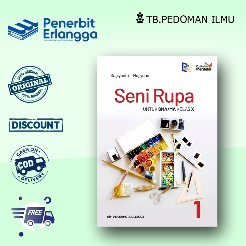 Jual Seni Rupa Kelas 1 SMA Kurikulum Merdeka Erlangga | Shopee Indonesia