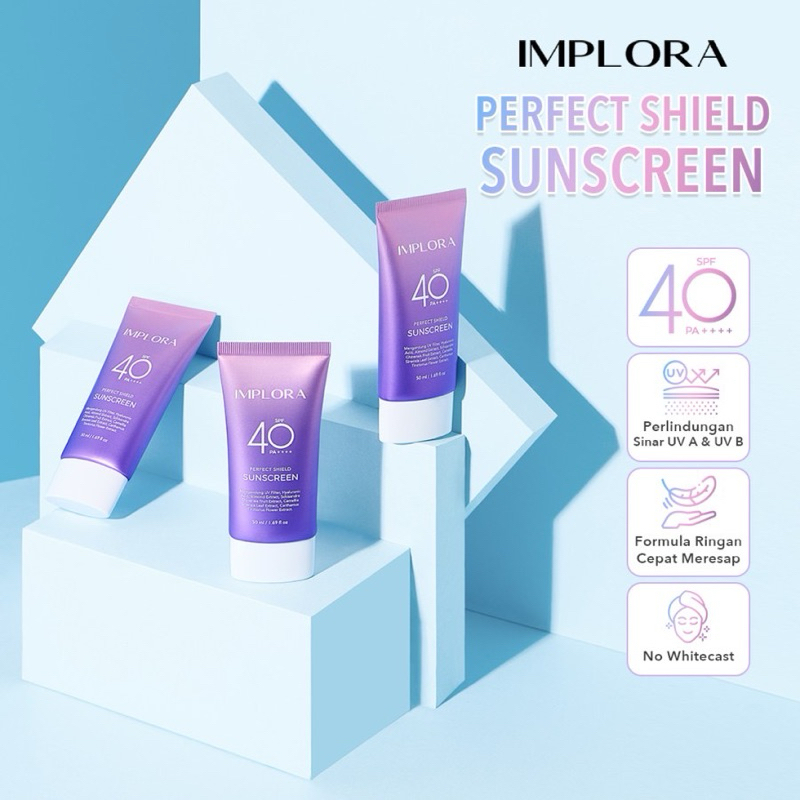Jual IMPLORA PERFECT SHIELD SUNSCREEN SPF40 PA++++ Besar & kecil ...