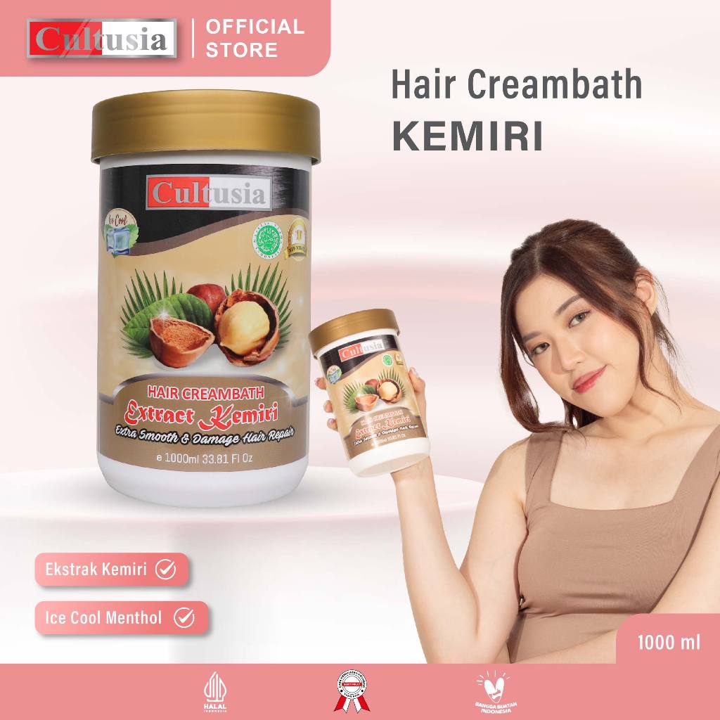 Jual Cultusia Creambath Kemiri 1000ml | Shopee Indonesia