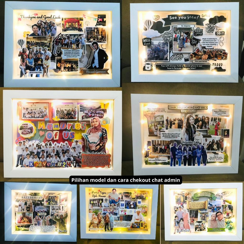 Jual PART 2 I Pop Up photo| Scrapbook | 3D photo frame| Bingkai 3D ...