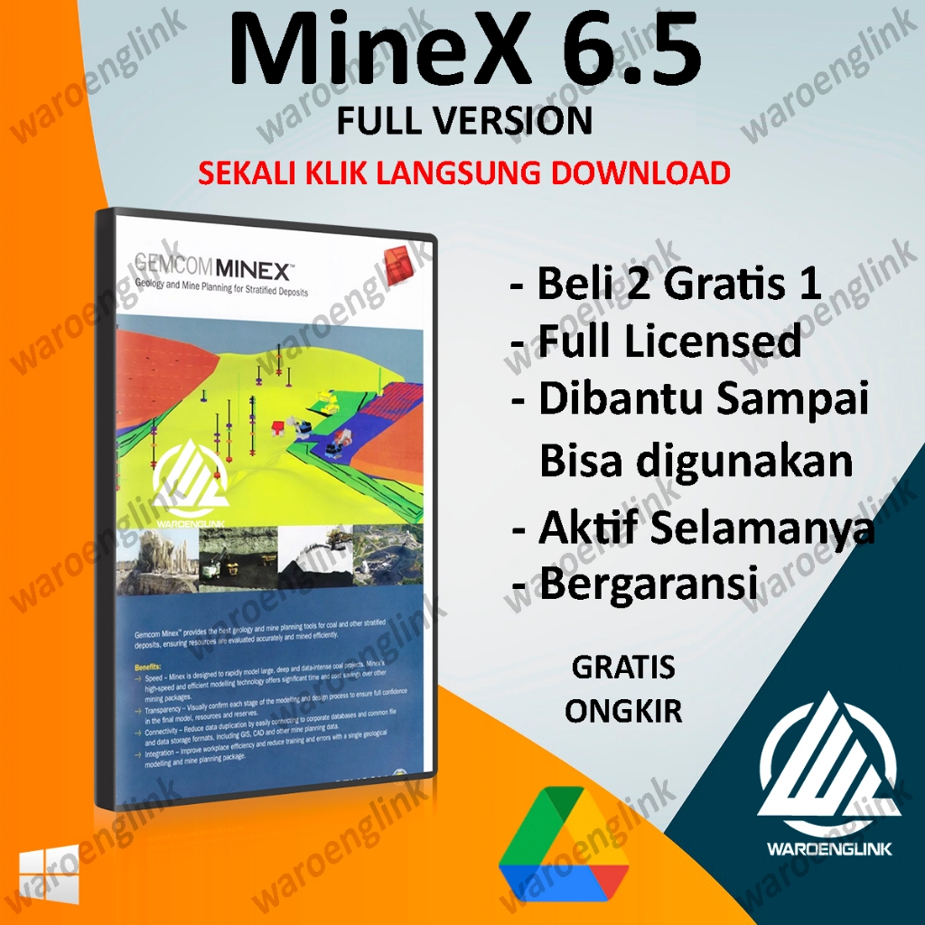 Jual Geovia Minex 6.5 Full Version Aplikasi Mine Planning Full versi ...
