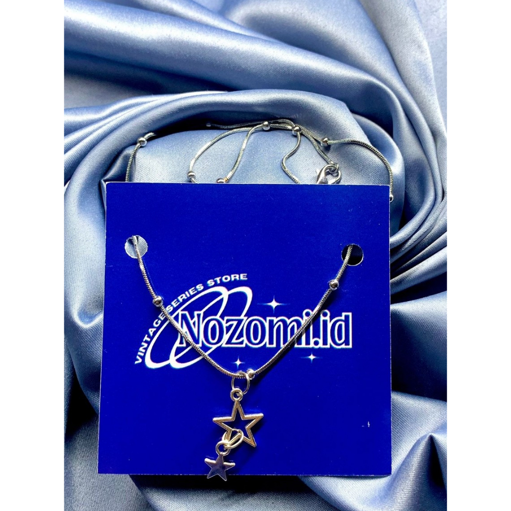 Jual Kalung Vintage STAR Rhodium - Double - Anti Karat - Free Card+Box ...