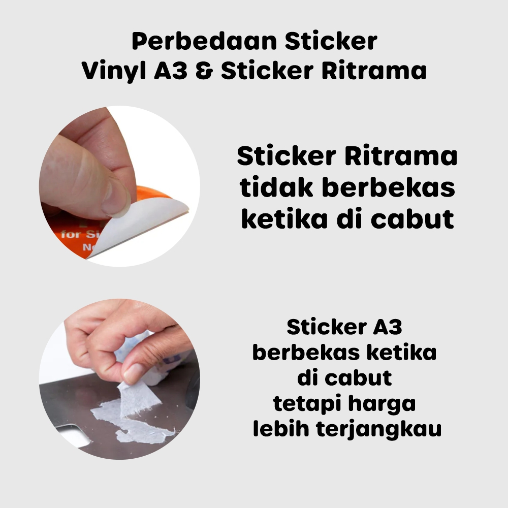Jual Cetak Sticker Custom A3 & Bahan Meteran Cutting Putus tembus ...