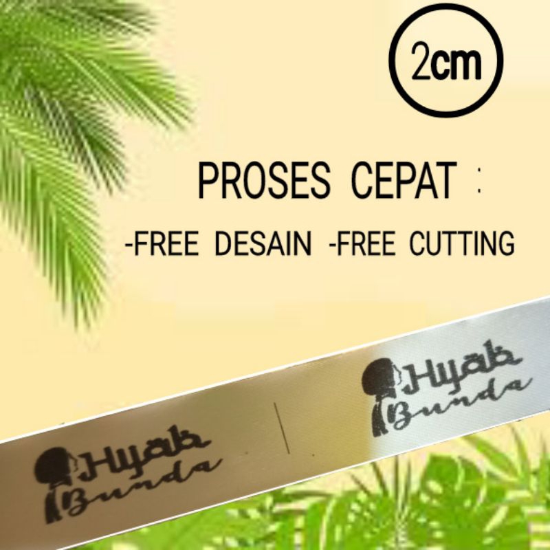 Jual Label baju/label hijab/label tas/label pita satin | Shopee Indonesia