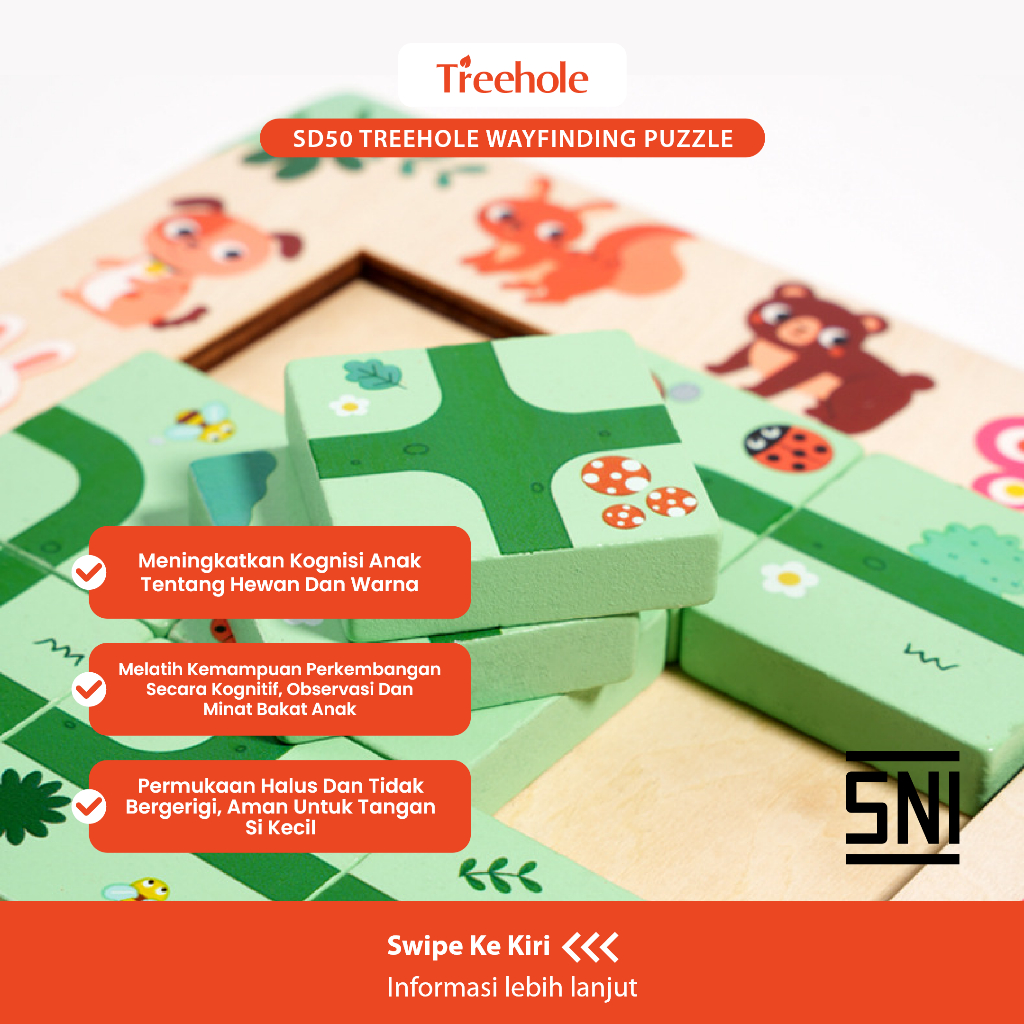 Jual Beringin Toys - Treehole Wayfinding Puzzle / Mainan Montessori ...