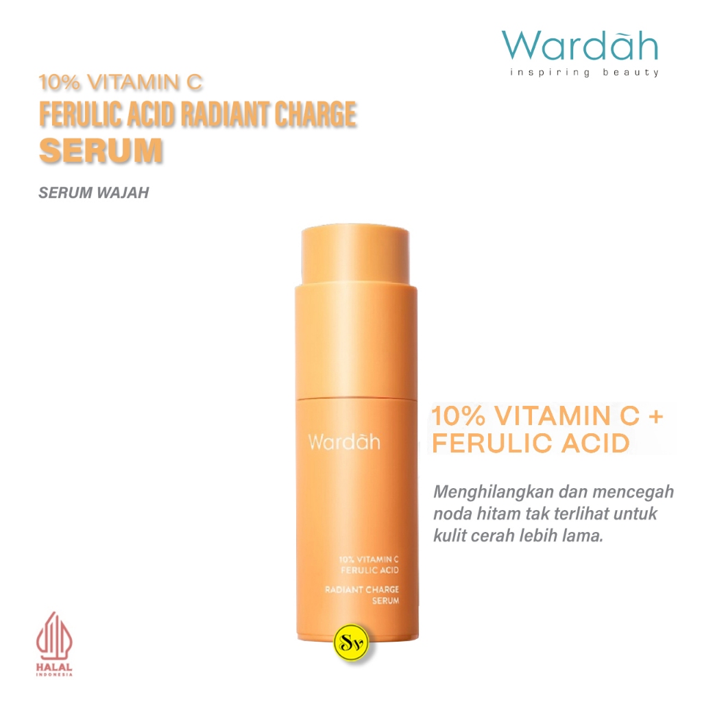 Jual Wardah 10% Vitamin C Ferulic Acid Radiant Charge Serum 20ml ...